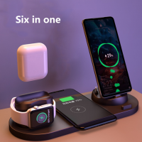 The new multifunctional six-in-one wireless charger for Apple Watch, headset, mobile phone wireless charger