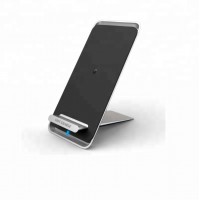 Factory New Design Ultra-thin Aluminum Alloy Desk  Stand 10W Mobile  Fast Wireless charger for iPhone Xs