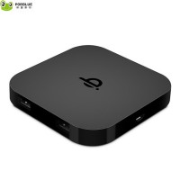 All in one 2 USB 5W qi stand square Wireless Charger