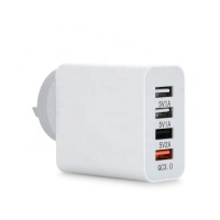 australia aus multi port power adaptor 4 four ports qc 3.0 multipl usb wall charger universal adapter dc 5v 5.4a 4 usb type c