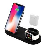 USA Amazon hot sale fast wireless charger dock,4 in 1 wireless charging stand for Airpods for iWatch quick charger station