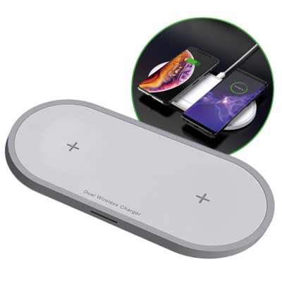 10mm Ultra-thin QI Wireless Dual Charging Double Speed Wireless Charger