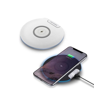 Portable Office Use Ultra-Thin Round Wireless Charger Phone Holder